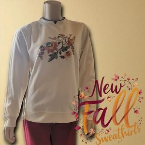 Floral Cream Sweatshirt